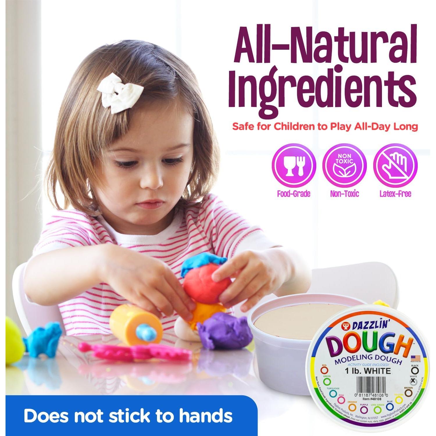 Masa para Modelar Hygloss Dazzlin' Blanca 0,45 kg No Tóxica