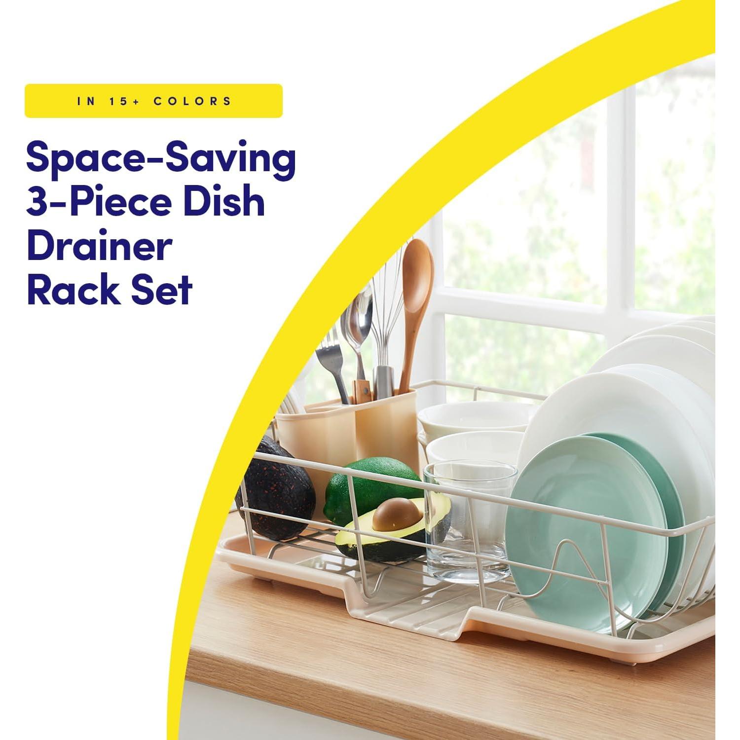 Escurridor de Platos 3 Piezas Sweet Home Beige - Organizador de Cocina