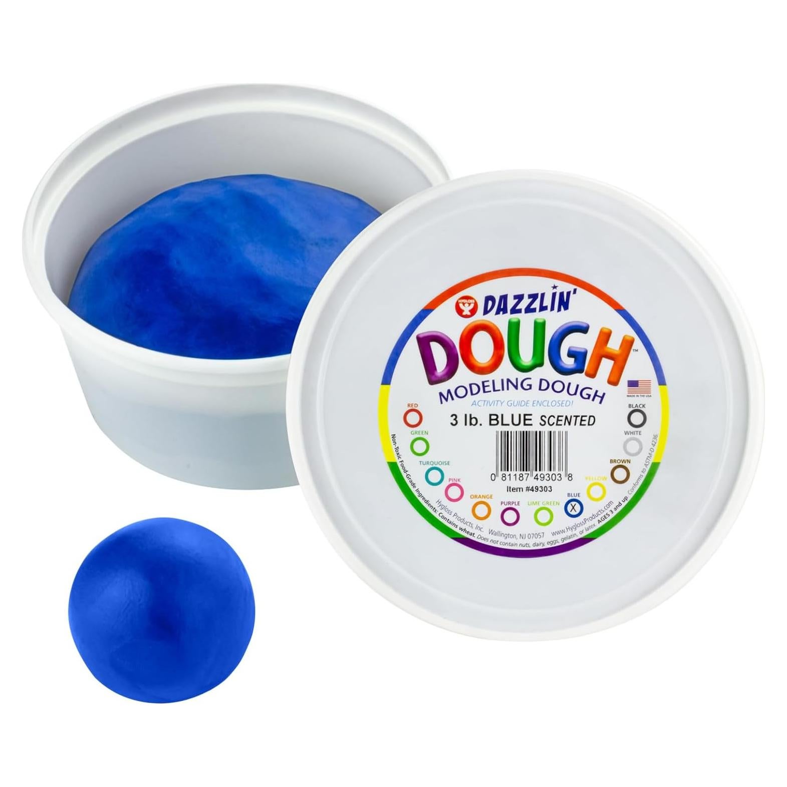 Masa de Modelar Aromatizada Hygloss 1,36 kg Azul