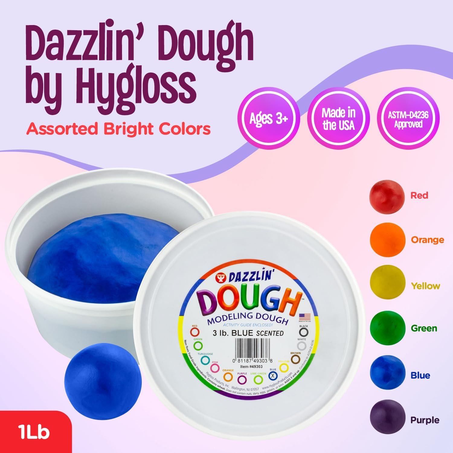 Masa de Modelar Aromatizada Hygloss 1,36 kg Azul