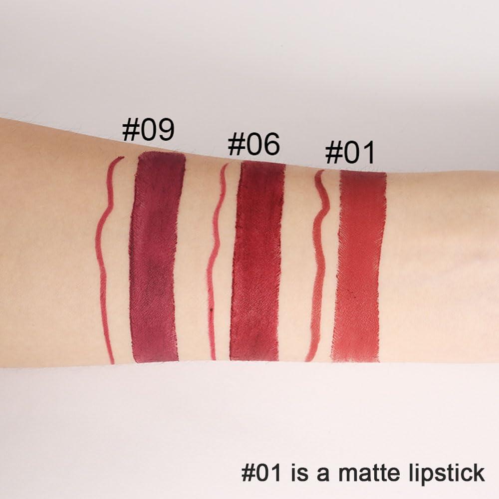 Kit de Labios Mate evpct - Lápiz Labial Rojo 01# 24 Horas