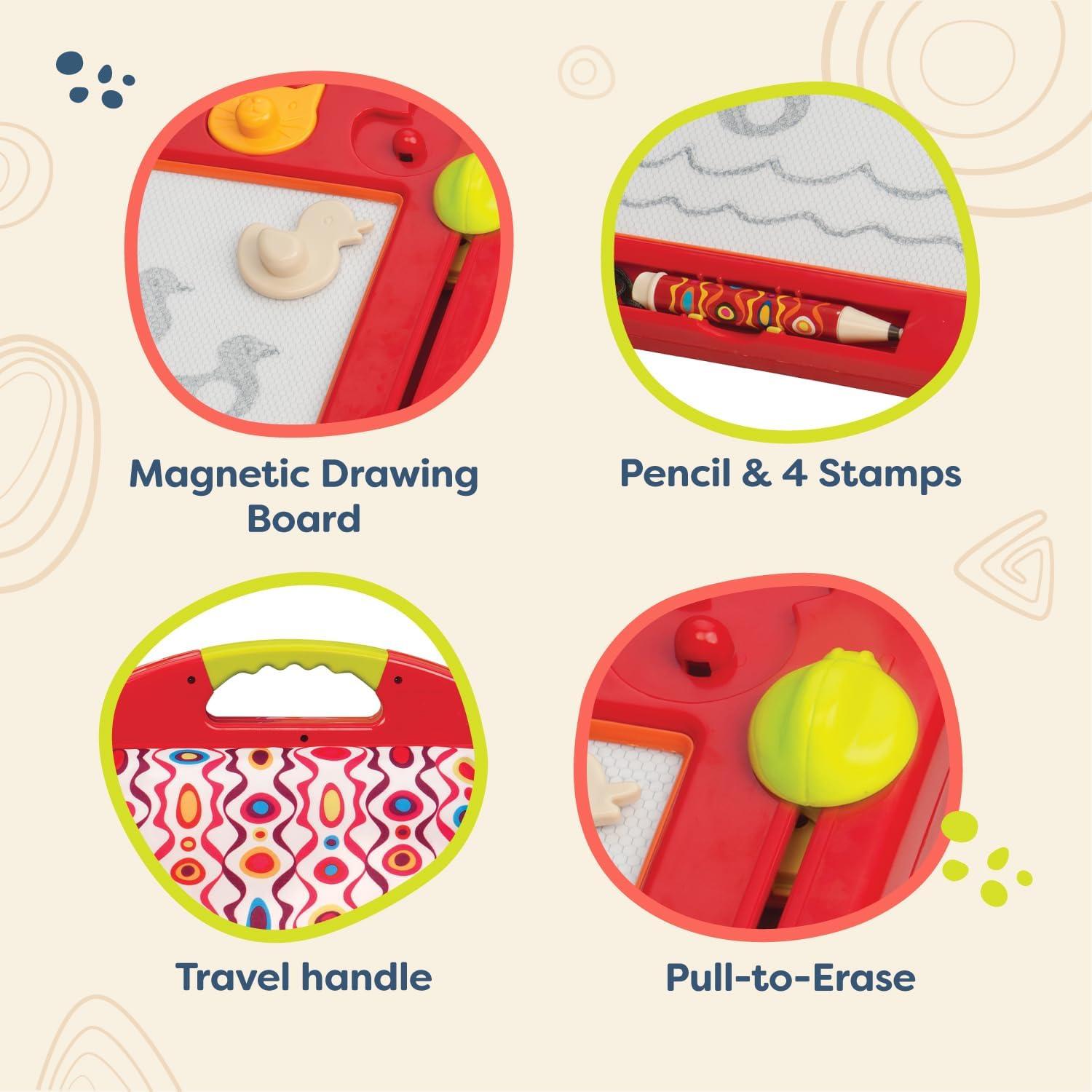 Pizarra Magnética B. Toulouse LapTrec 31x10cm con Sellos