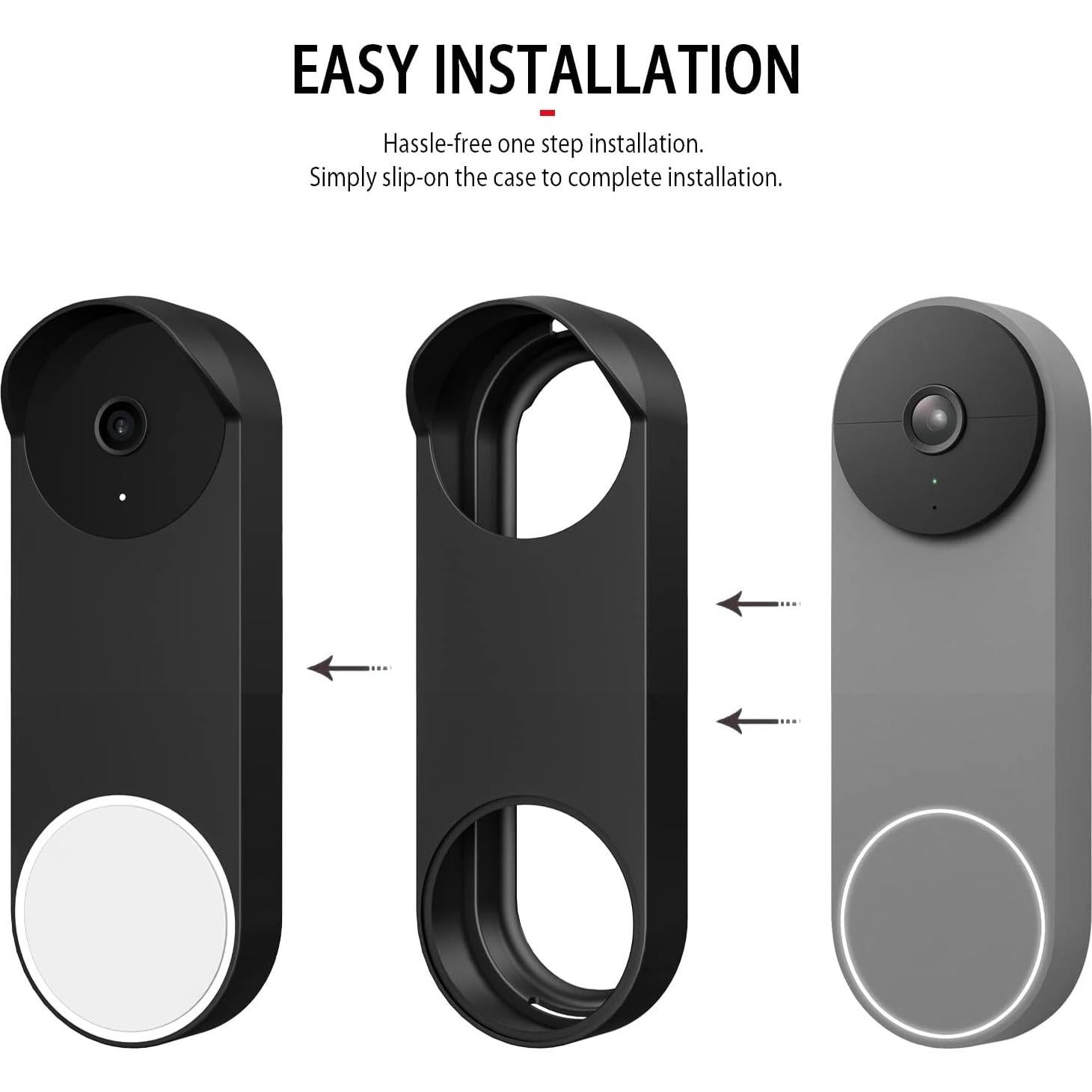 Funda de Silicona para Timbre Google Nest Hello 2022 - Negro