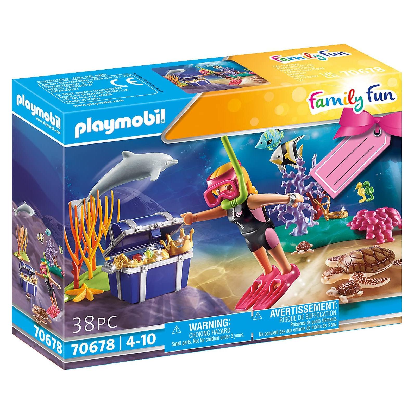 Juego de Buceo de Tesoro PLAYMOBIL 70678 con Accesorios