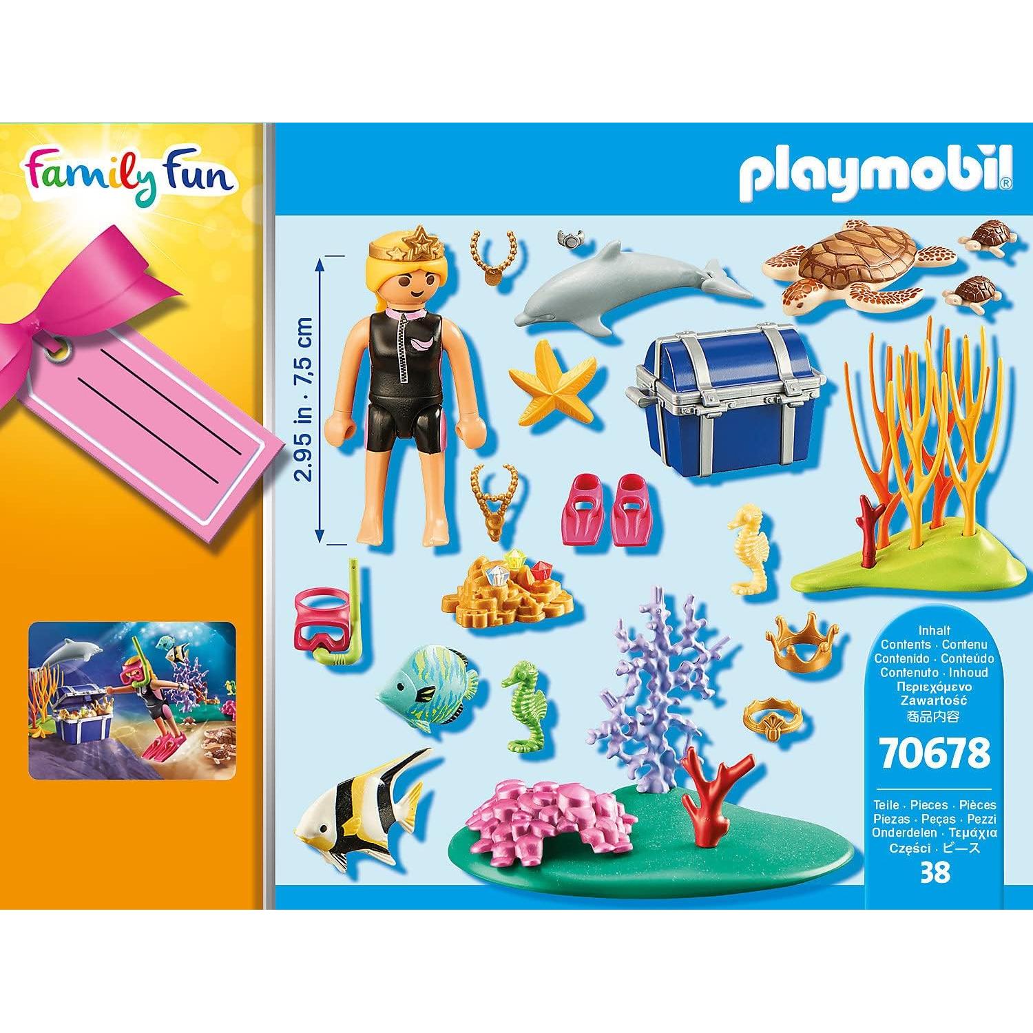 Juego de Buceo de Tesoro PLAYMOBIL 70678 con Accesorios