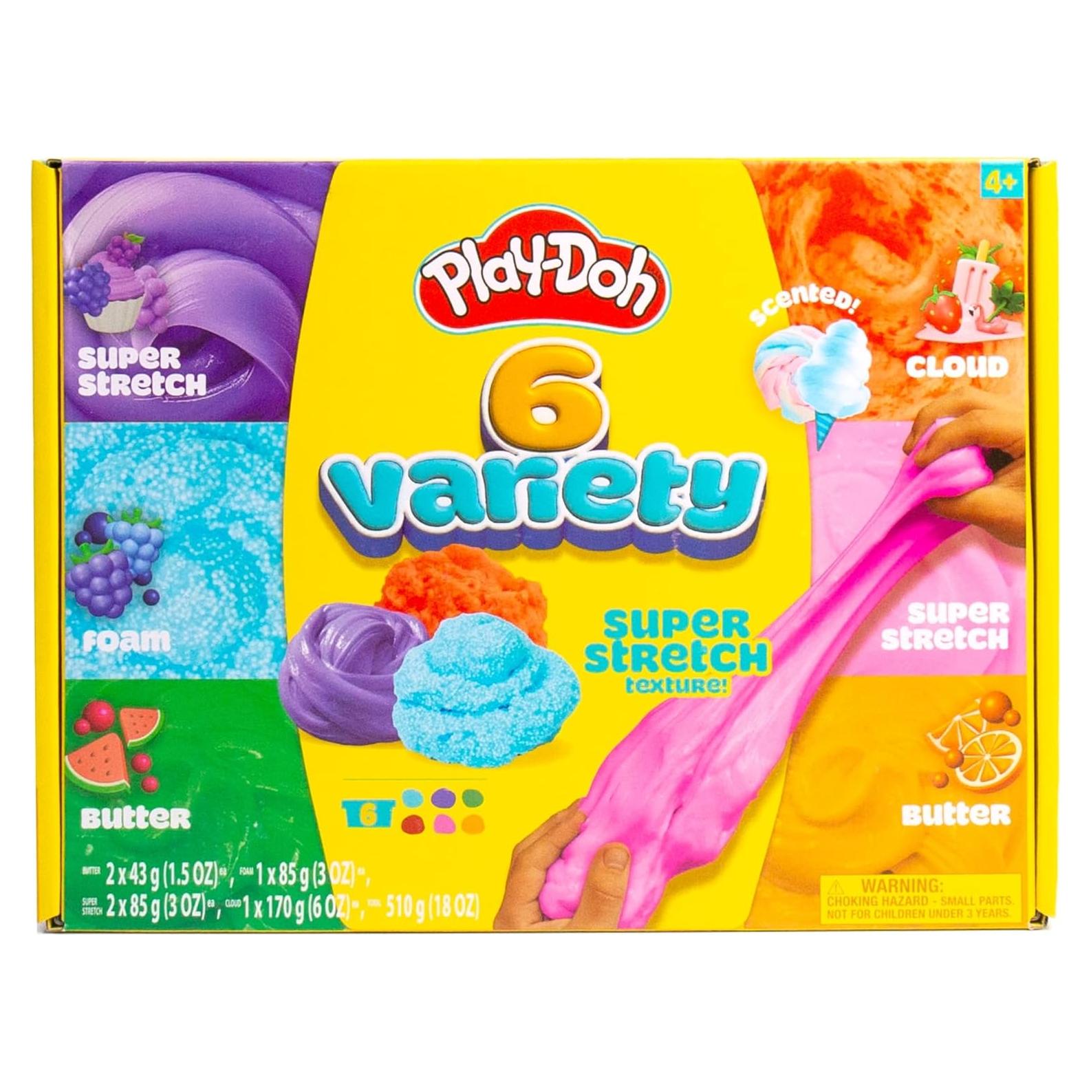 Play-Doh 6 Compuestos Aromatizados - Super Stretch y más