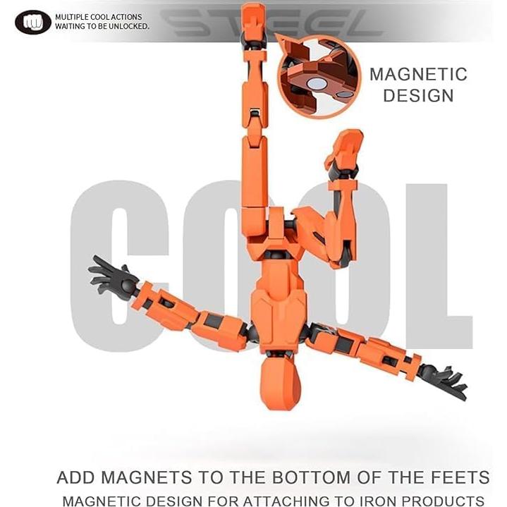 Conjunto de Figuras de Acción Magnéticas Damio DM13 Rojo/Azul