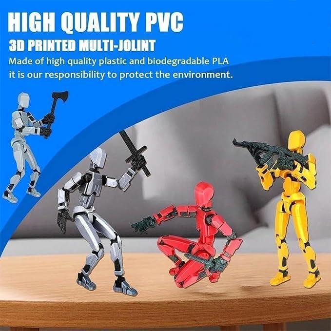 Conjunto de Figuras de Acción Magnéticas Damio DM13 Rojo/Azul