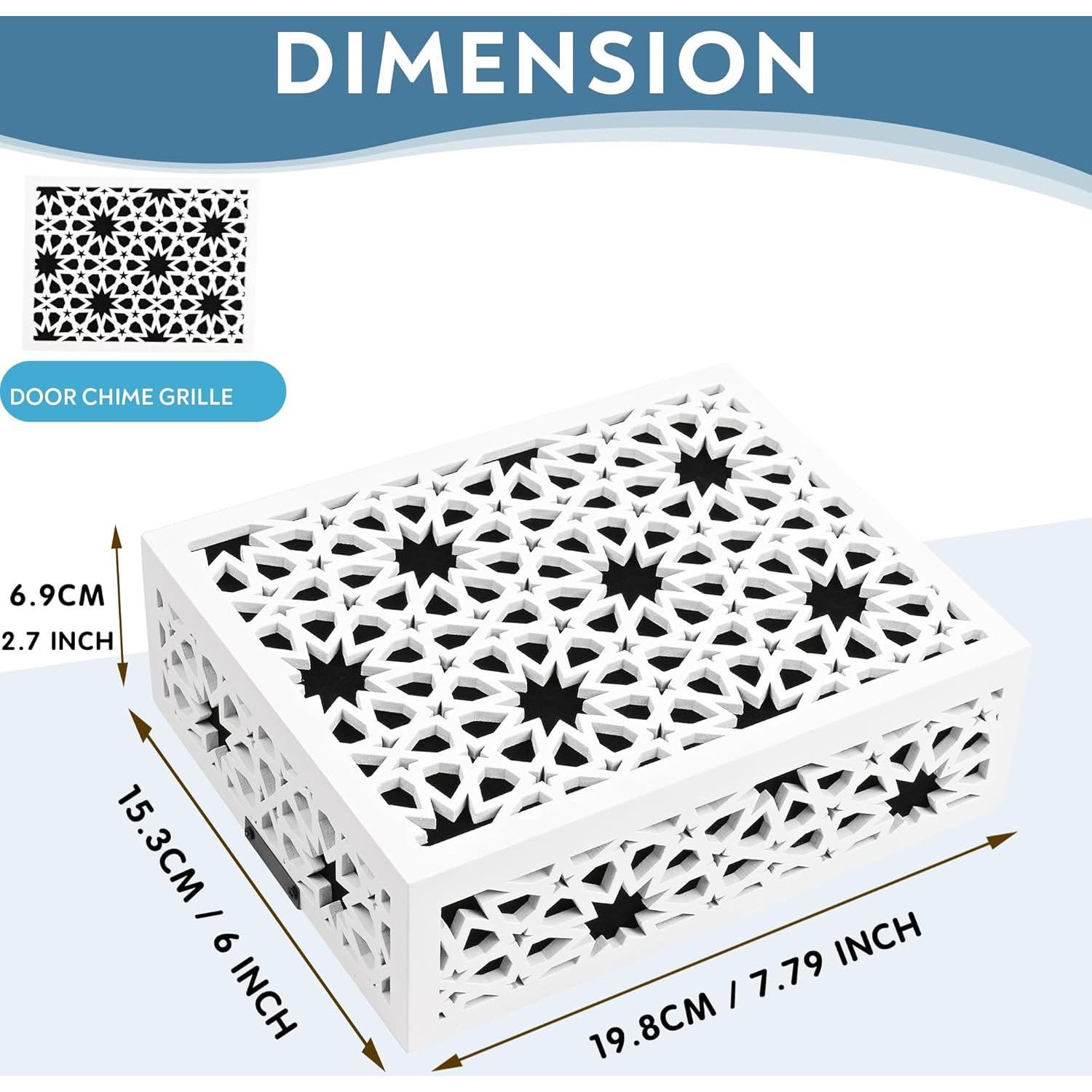 Cubierta de Timbre de Madera GRAUES 19.69x15.24 cm