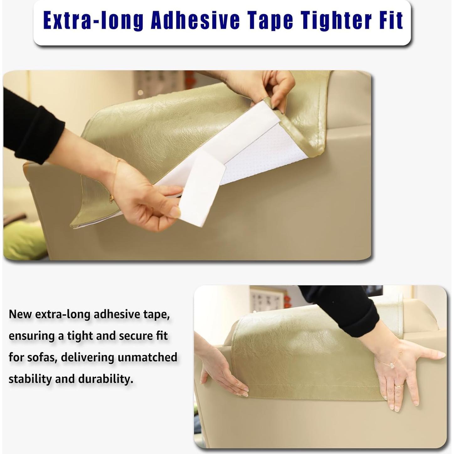 Funda de Reposacabezas Beige AmazeCov 43x69 cm para Sofá