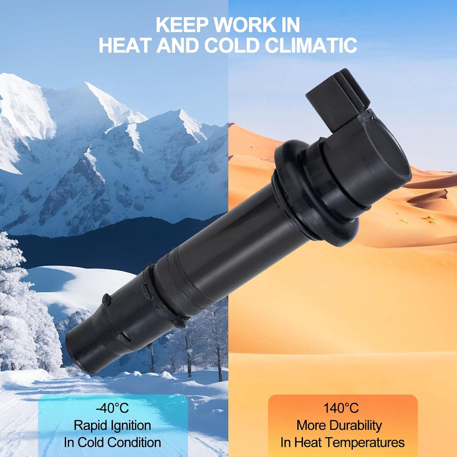 Bobina de Encendido GRIZZLY AUTO F6T558 Juego de 4 para Yamaha