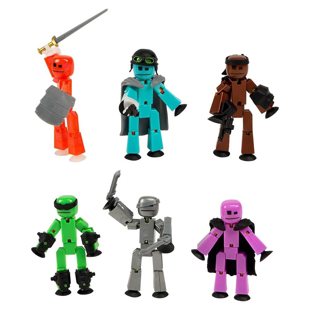 Paquete Zing Stikbot Fuera de la Red - 6 Figuras de Acción