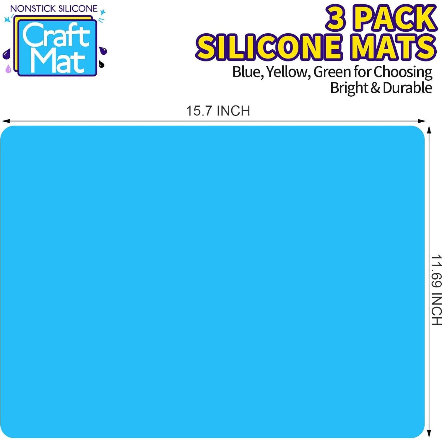 Tapetes de Silicona LEOBRO 3 PCS Antiadherentes 39.88x29.72 cm