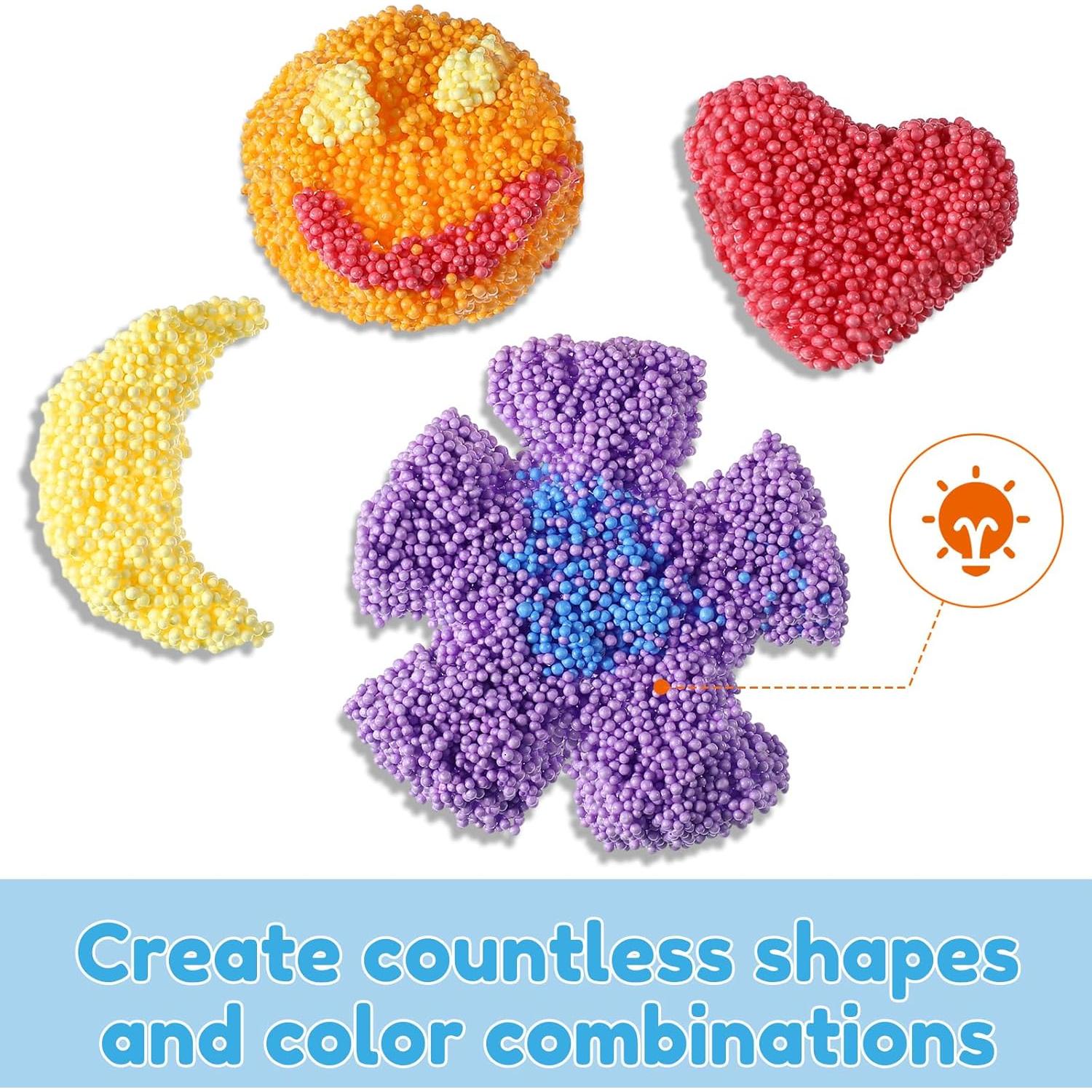 Shappy 24 Bloques de Arcilla Espuma para Modelar Niños