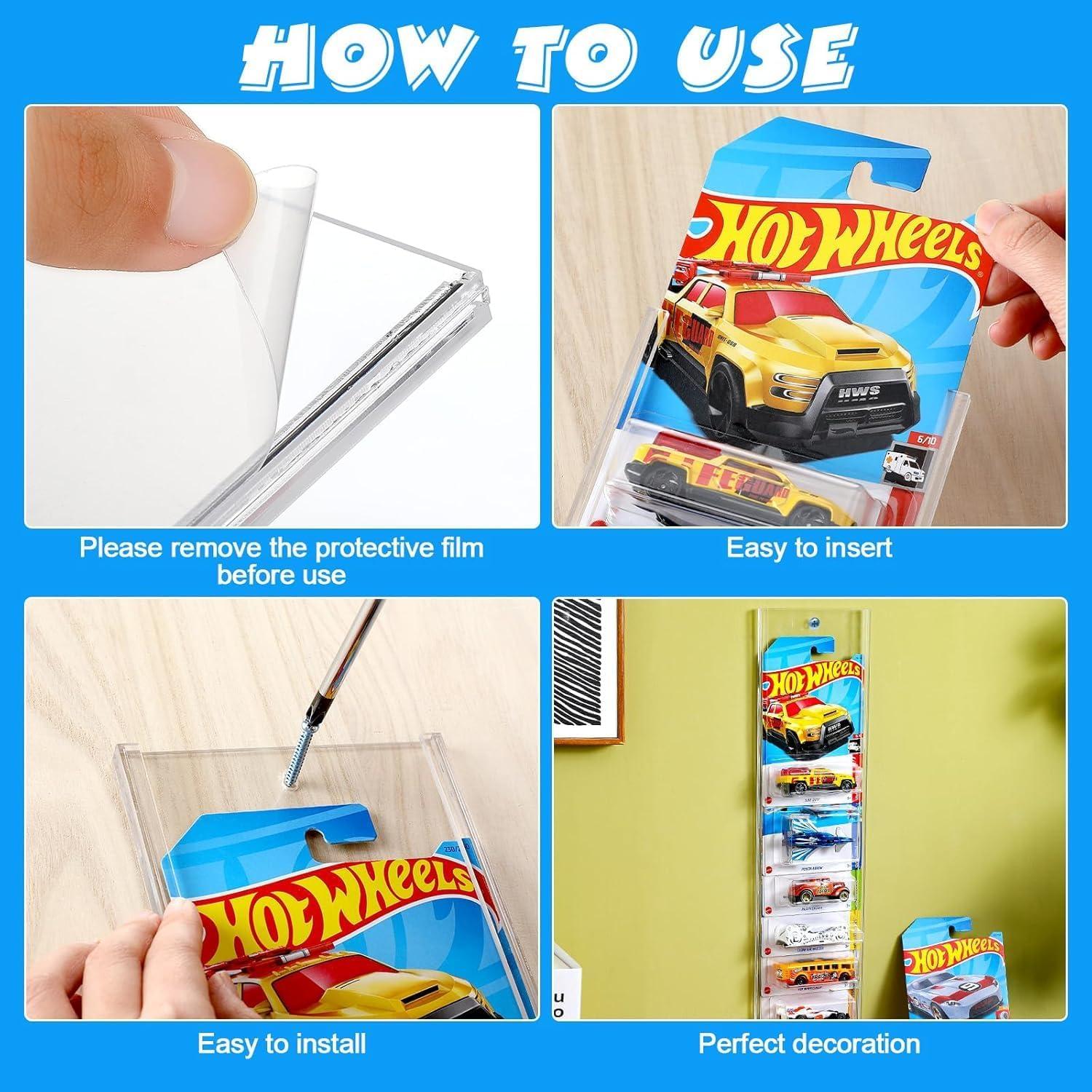 Estuche de Exhibición para Autos de Juguete THRSEELY 6 Pcs