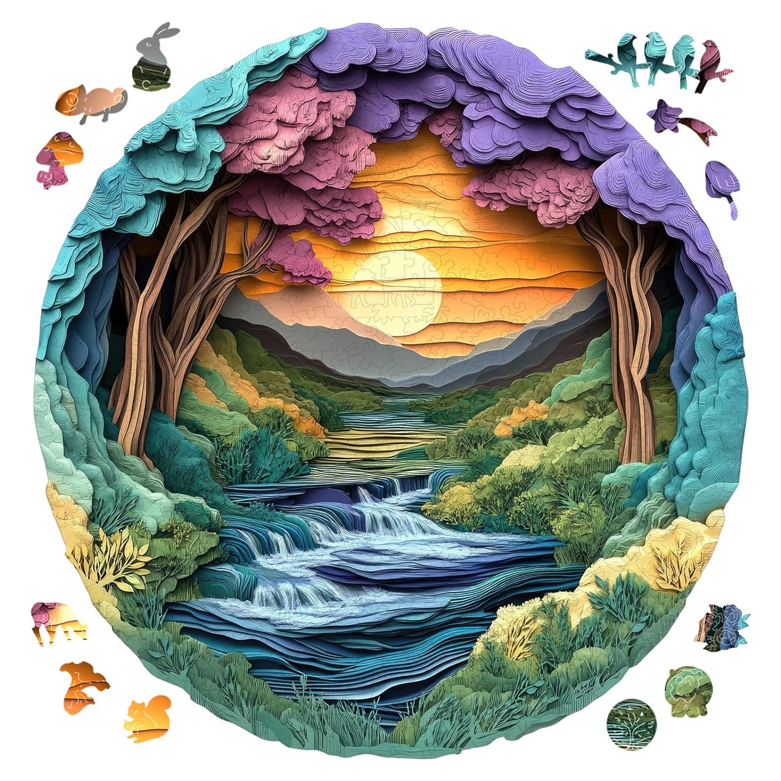 Rompecabezas de Madera 3D MYS A·U·R 200 Piezas 28.4x27.7cm