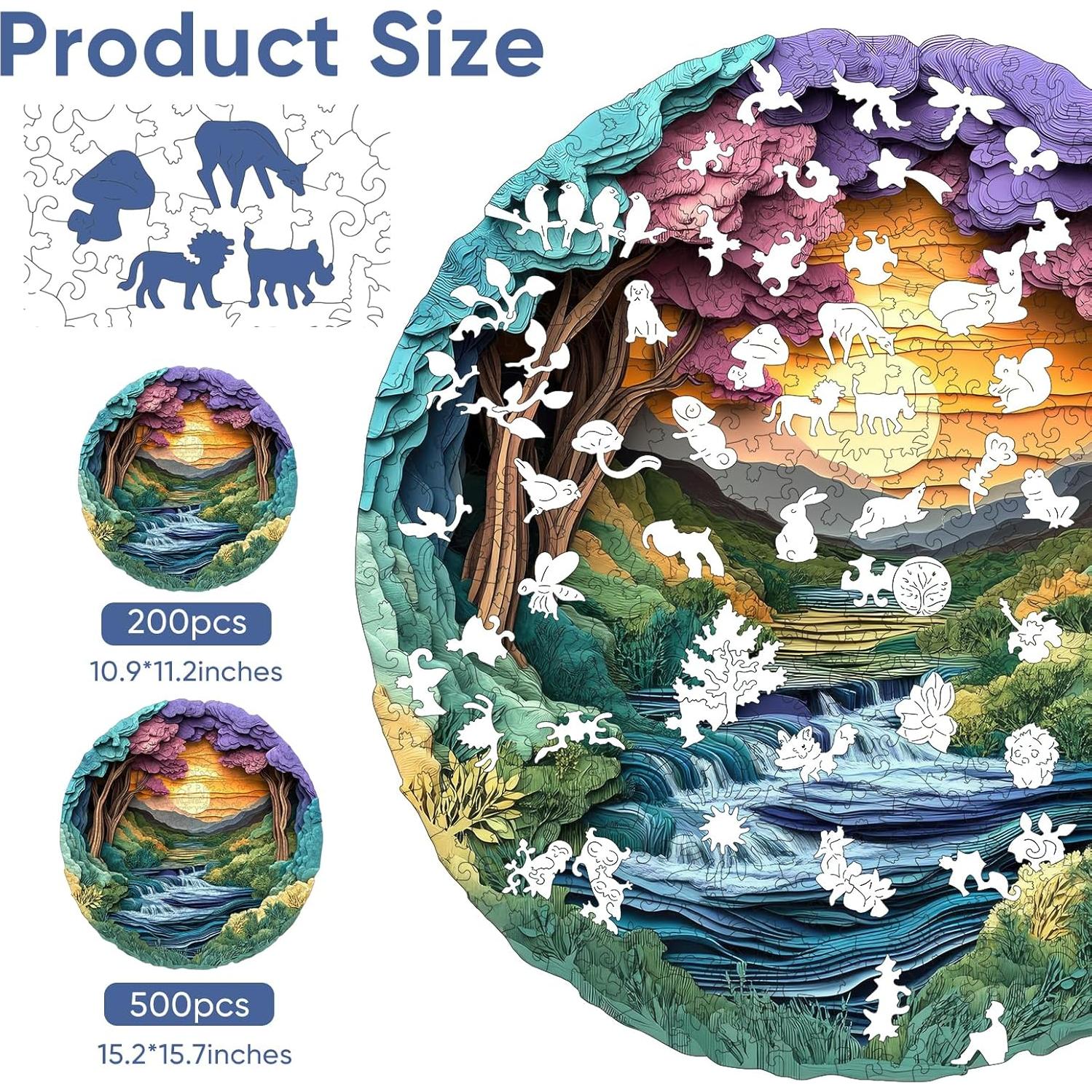 Rompecabezas de Madera 3D MYS A·U·R 200 Piezas 28.4x27.7cm