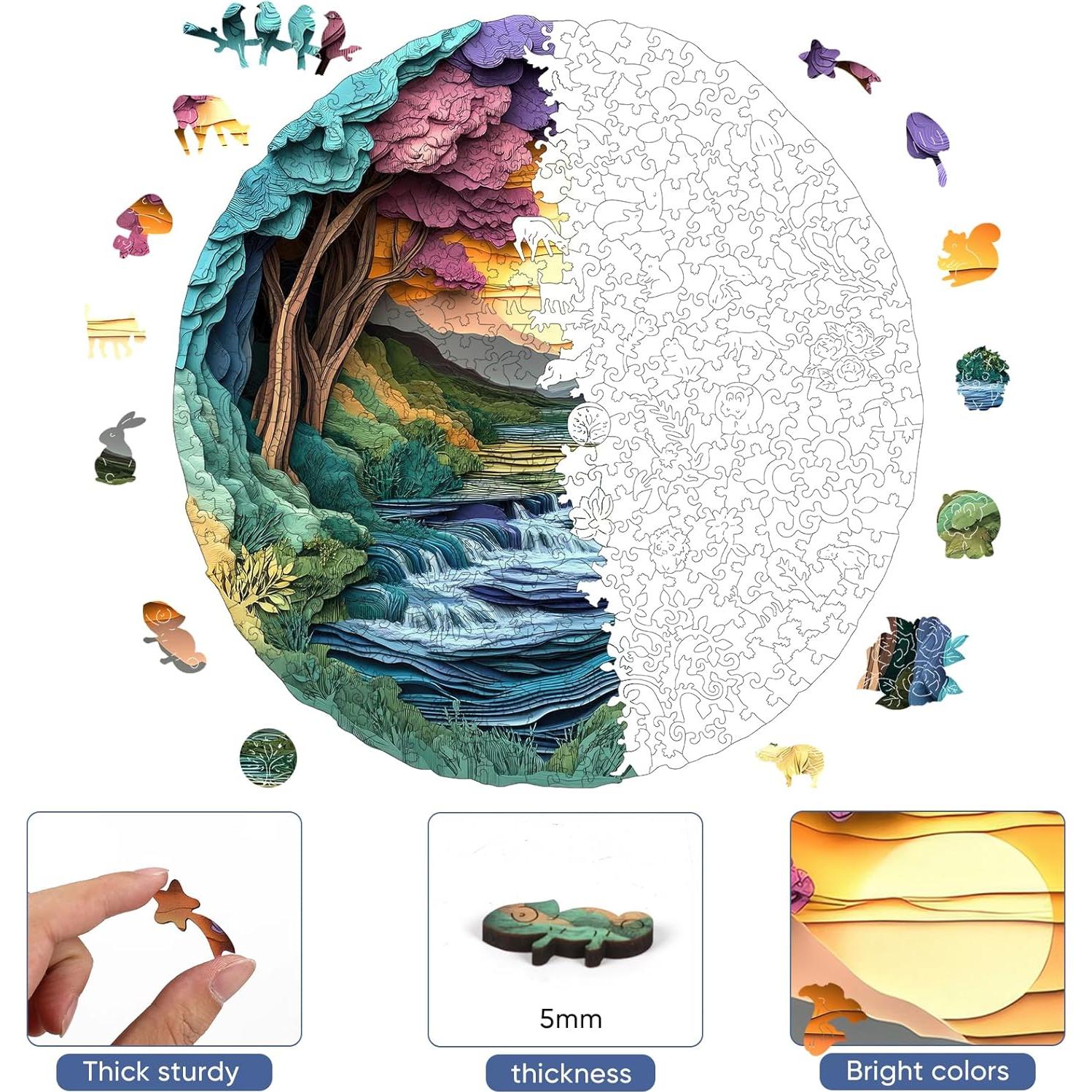 Rompecabezas de Madera 3D MYS A·U·R 200 Piezas 28.4x27.7cm