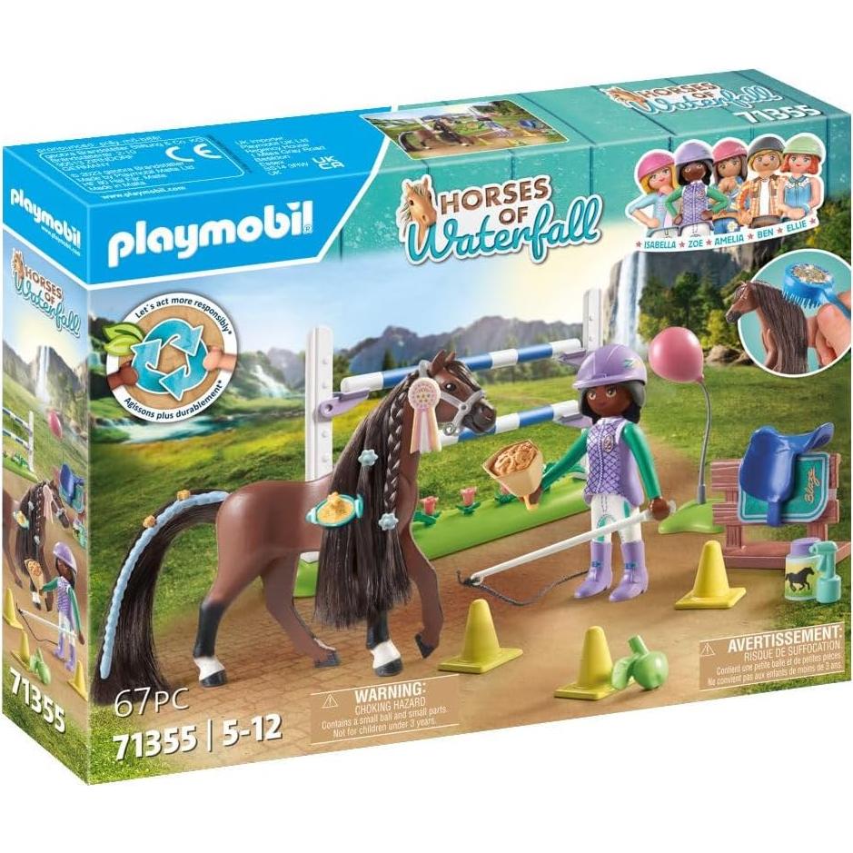 Caballos de Waterfall PLAYMOBIL 71355 - Set de Salto Ecuestre