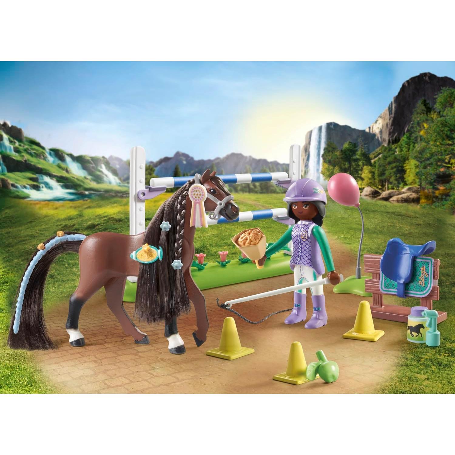 Caballos de Waterfall PLAYMOBIL 71355 - Set de Salto Ecuestre
