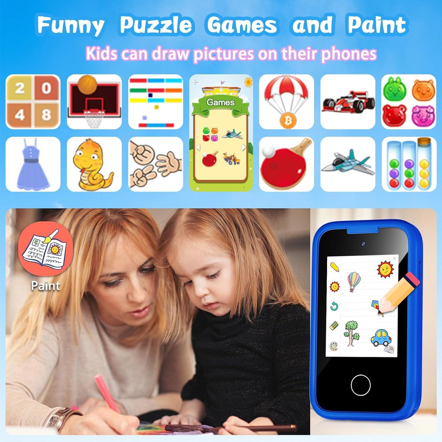 Teléfono Juguete Inteligente WEOLULI Azul 3-10 Años