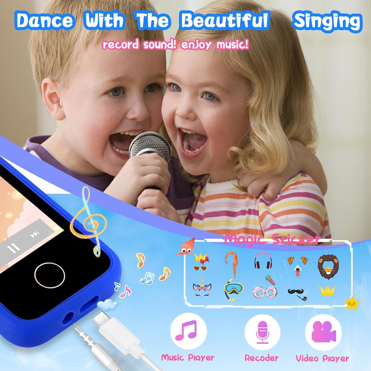 Teléfono Juguete Inteligente WEOLULI Azul 3-10 Años