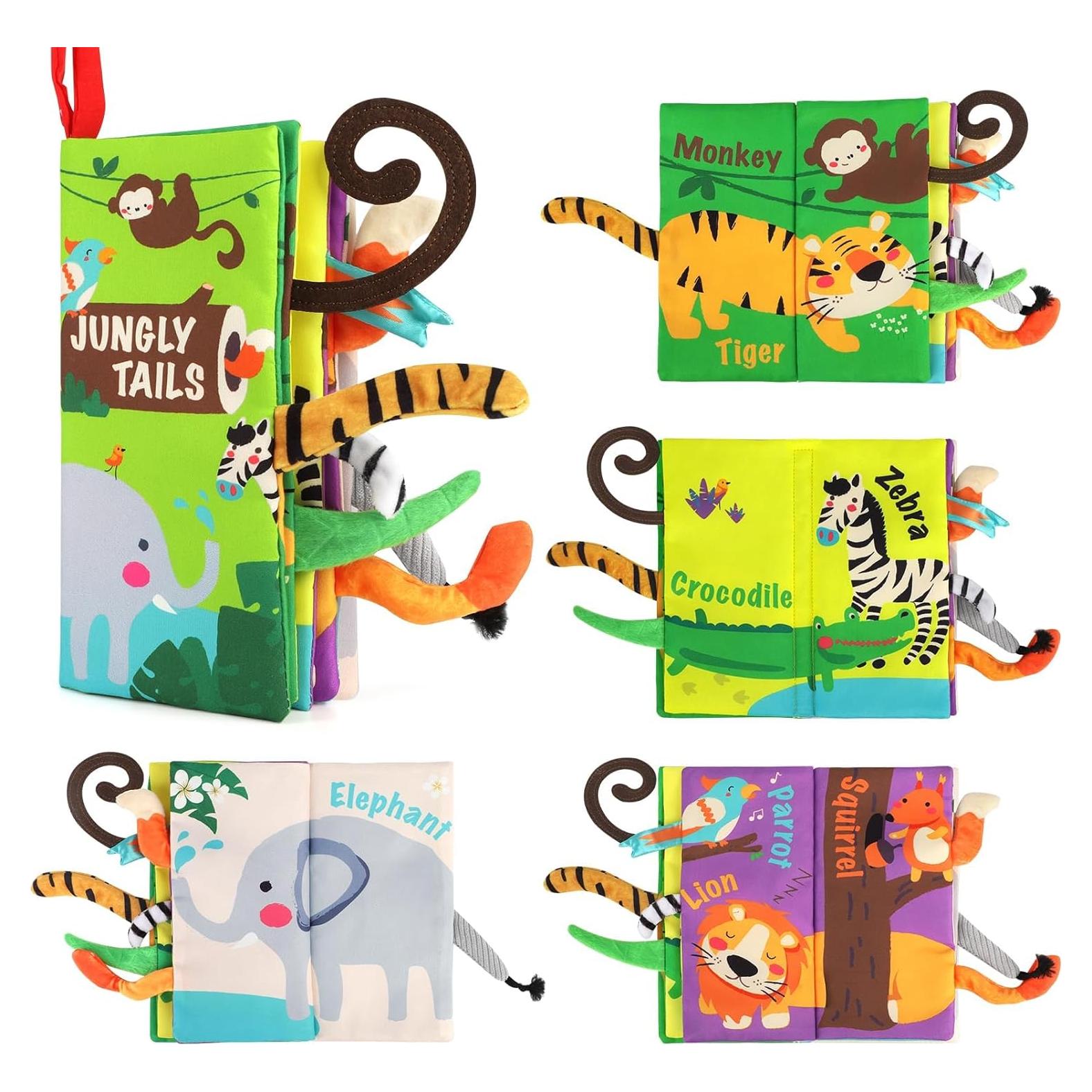 Libro de Tela Interactivo beiens para Bebés 0-18 Meses