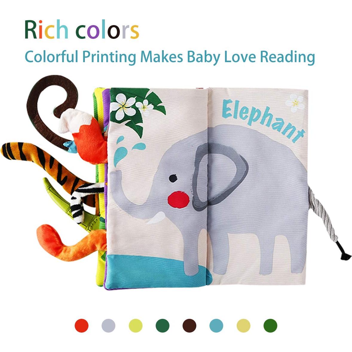 Libro de Tela Interactivo beiens para Bebés 0-18 Meses