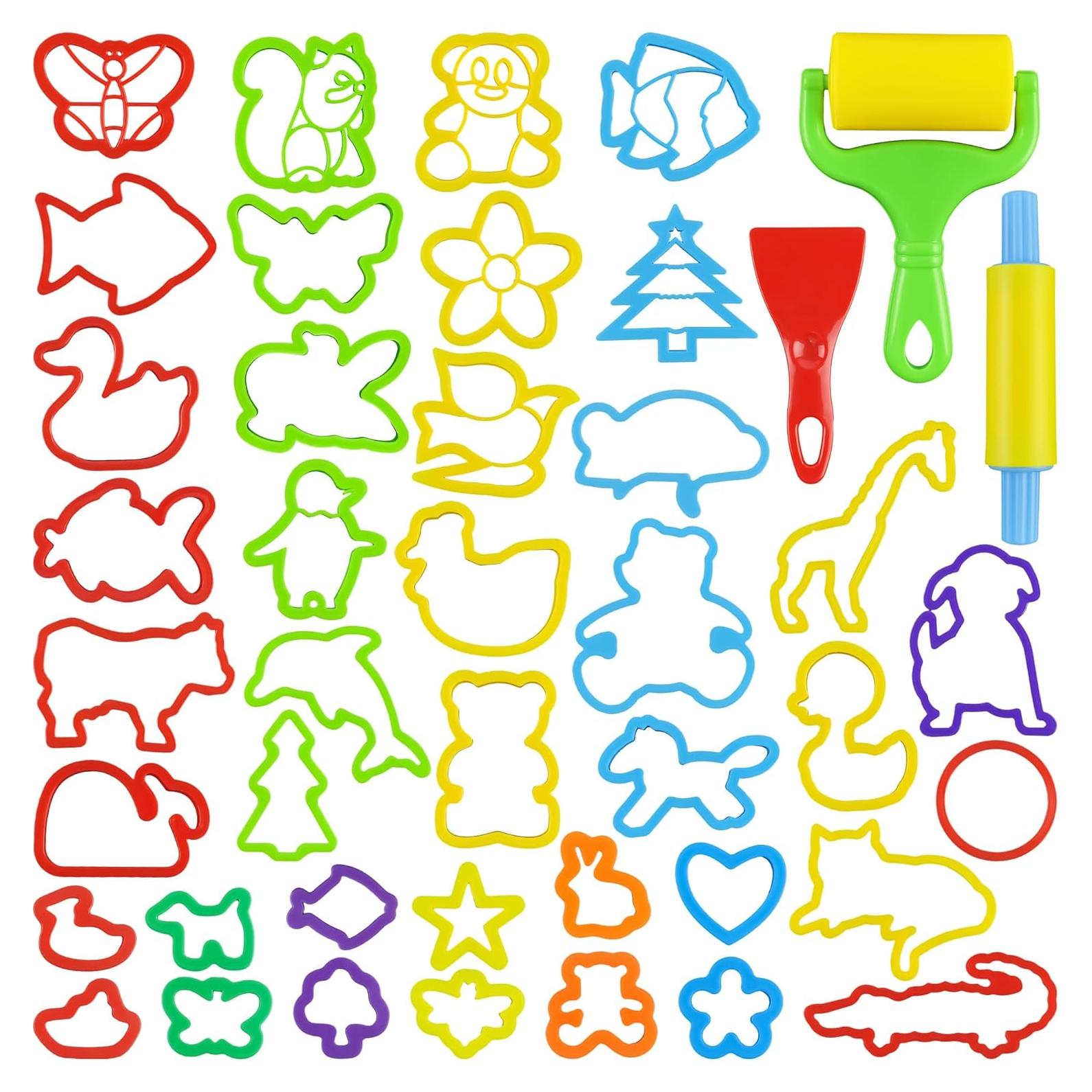 Kit de Herramientas de Masa LanMa 43 Piezas Animales