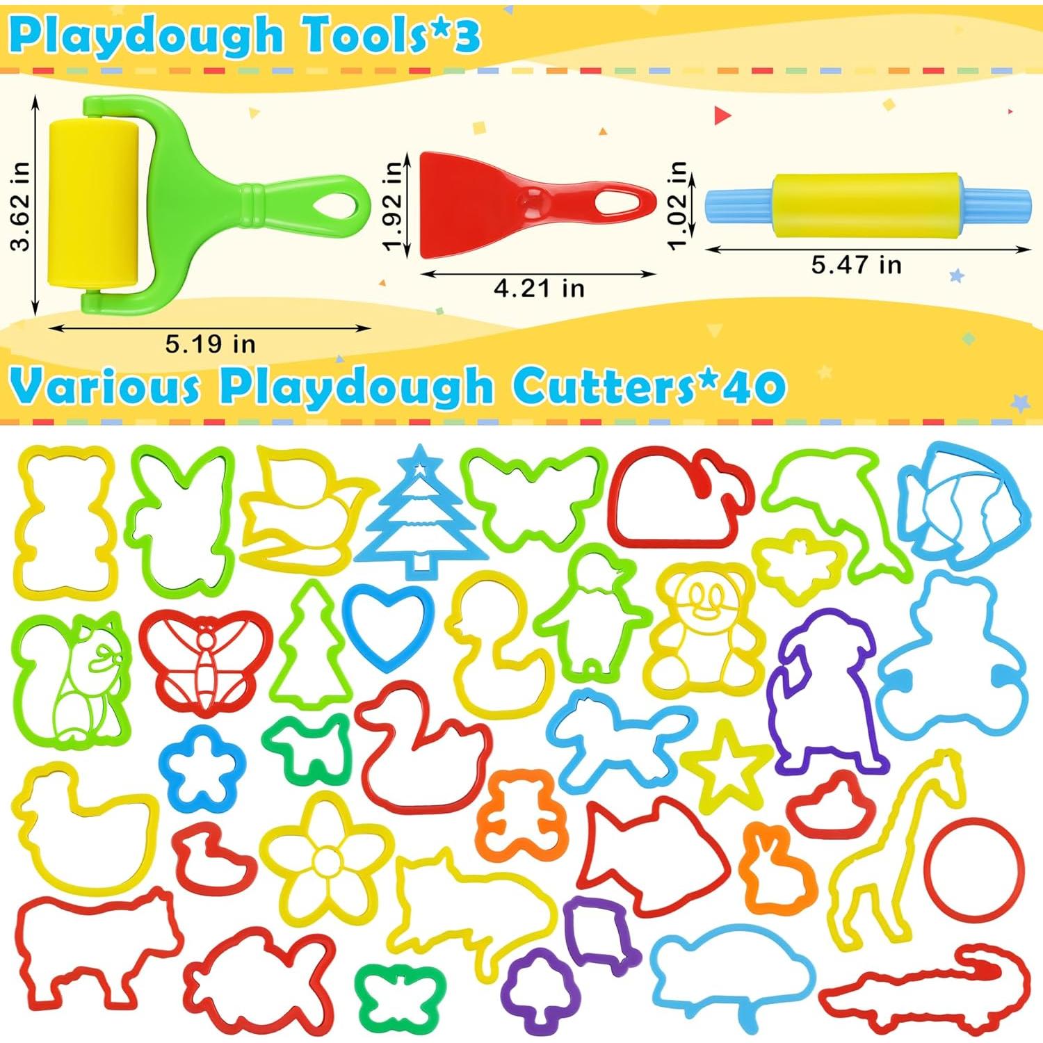 Kit de Herramientas de Masa LanMa 43 Piezas Animales