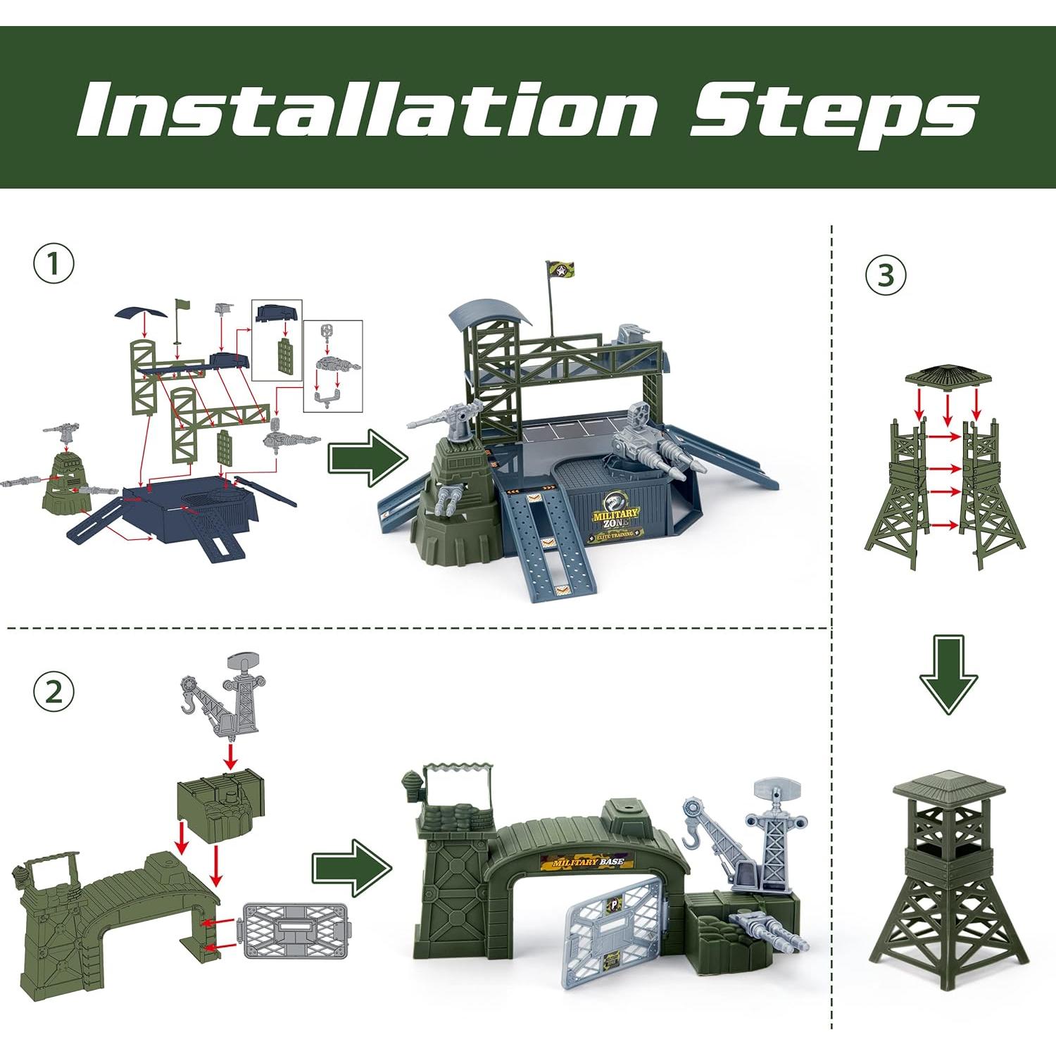Juguete Militar XDUOYJOY con 13 Vehículos y Accesorios