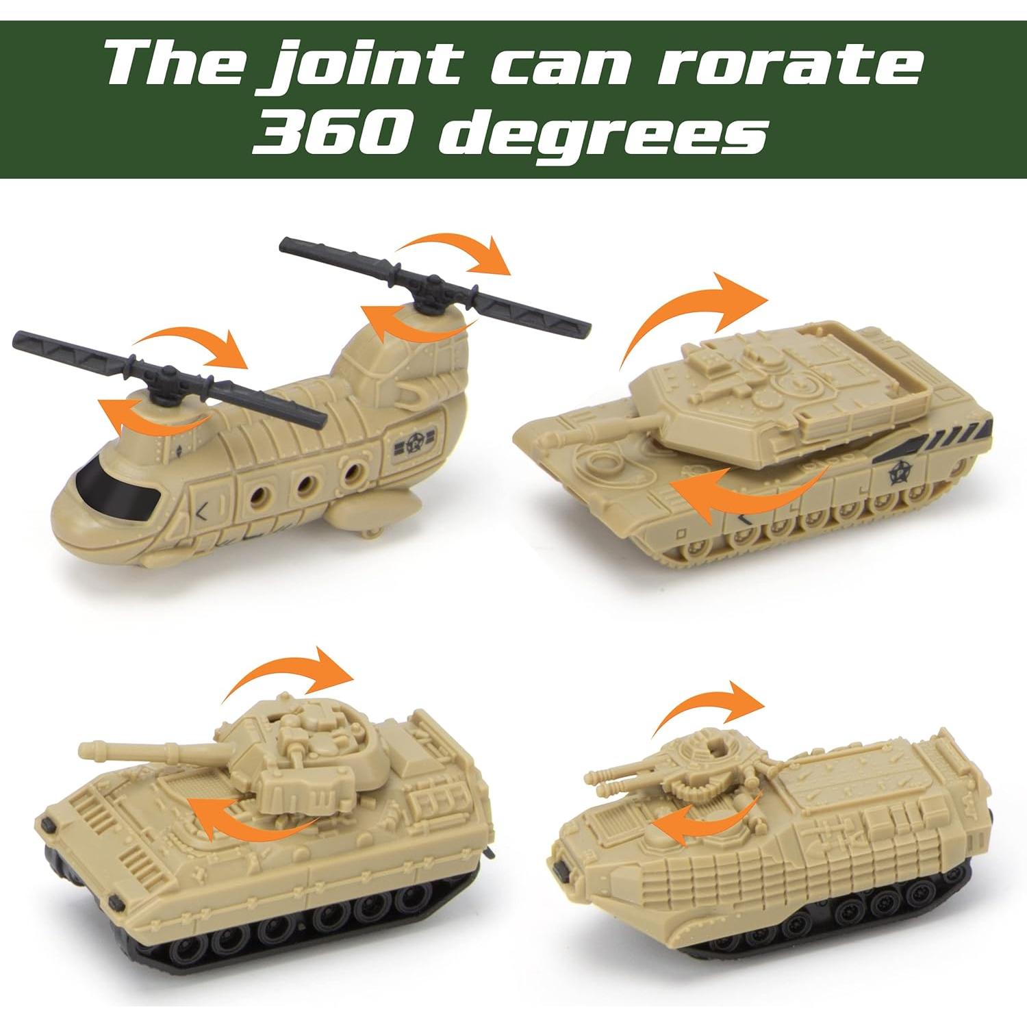 Juguete Militar XDUOYJOY con 13 Vehículos y Accesorios