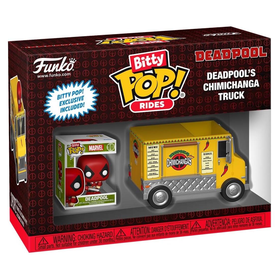Funko Pop Bitty Ride Marvel Deadpool y Camión Chimichanga