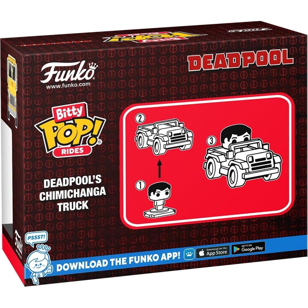 Funko Pop Bitty Ride Marvel Deadpool y Camión Chimichanga