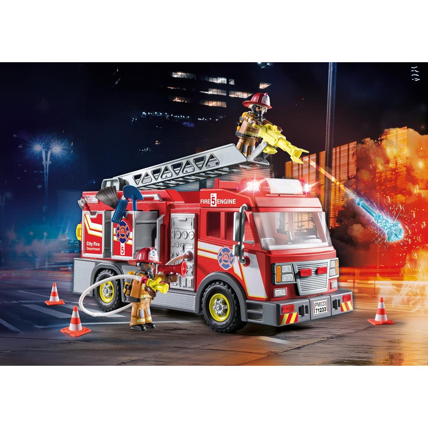 Camión de Bomberos Playmobil 71233 con 2 Figuras y Accesorios