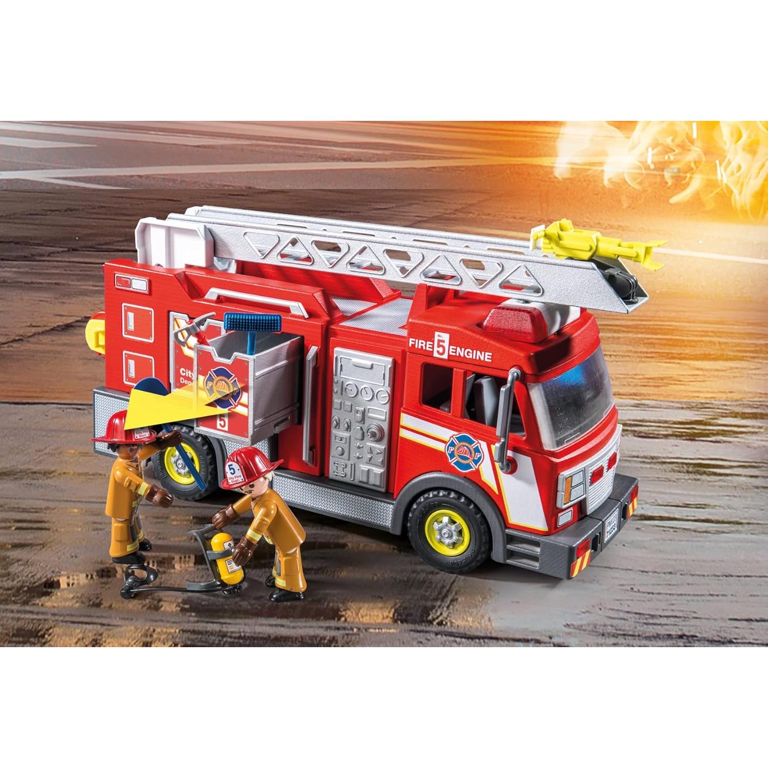 Camión de Bomberos Playmobil 71233 con 2 Figuras y Accesorios