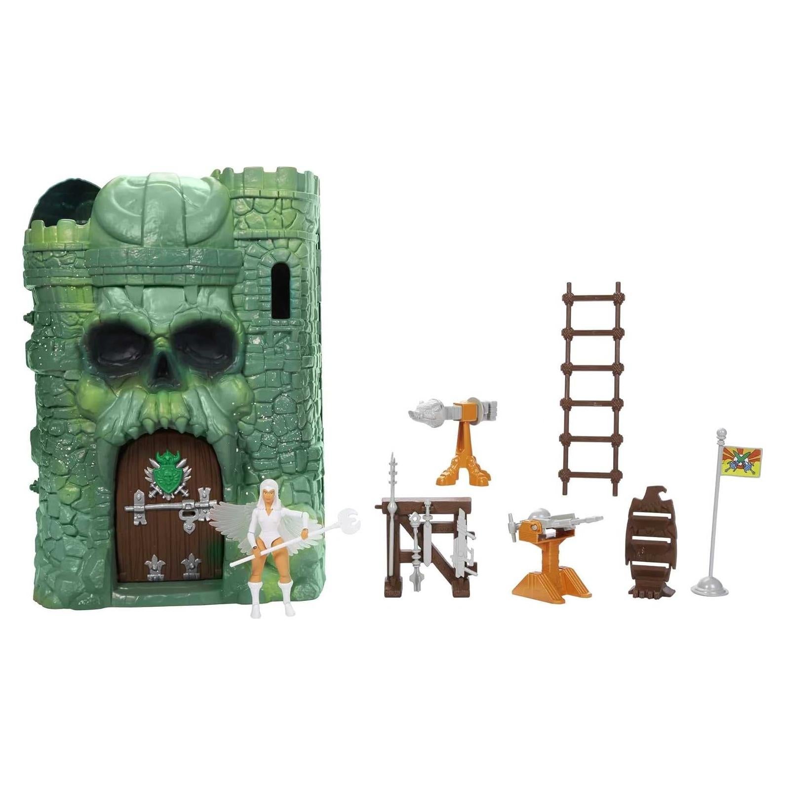 Castillo Grayskull Mattel MOTU con Hechicera y Ascensor