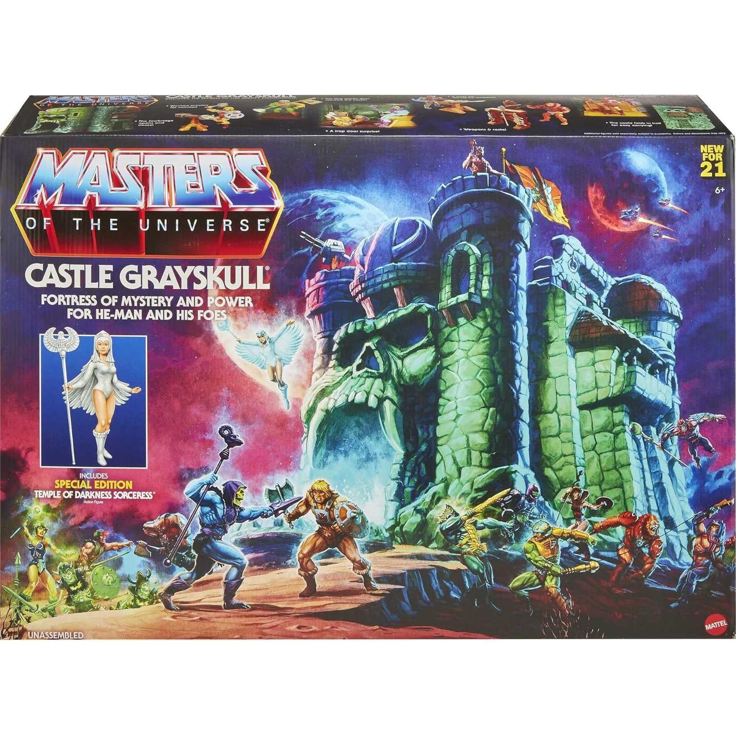 Castillo Grayskull Mattel MOTU con Hechicera y Ascensor