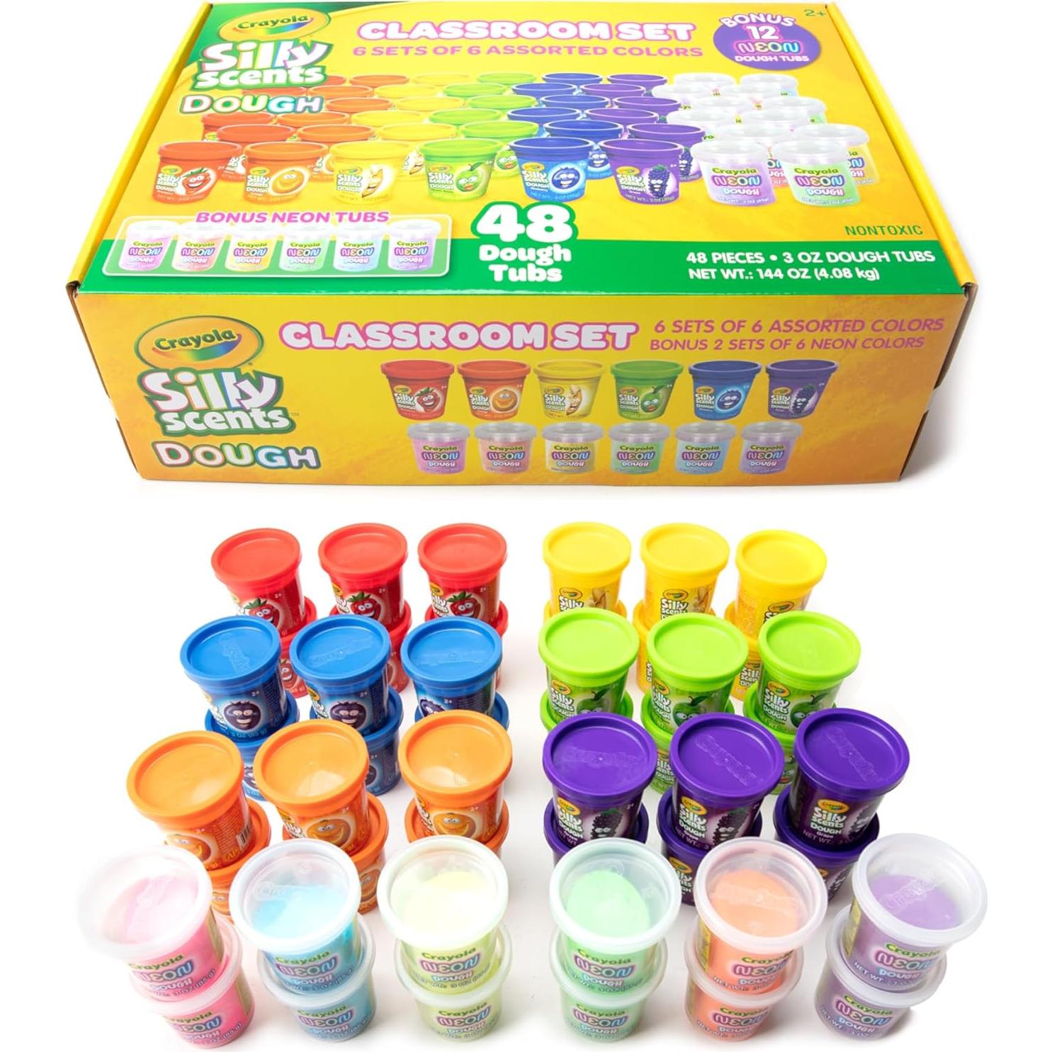 Crayola Silly Scents 48 tarros de 85g masa aromatizada