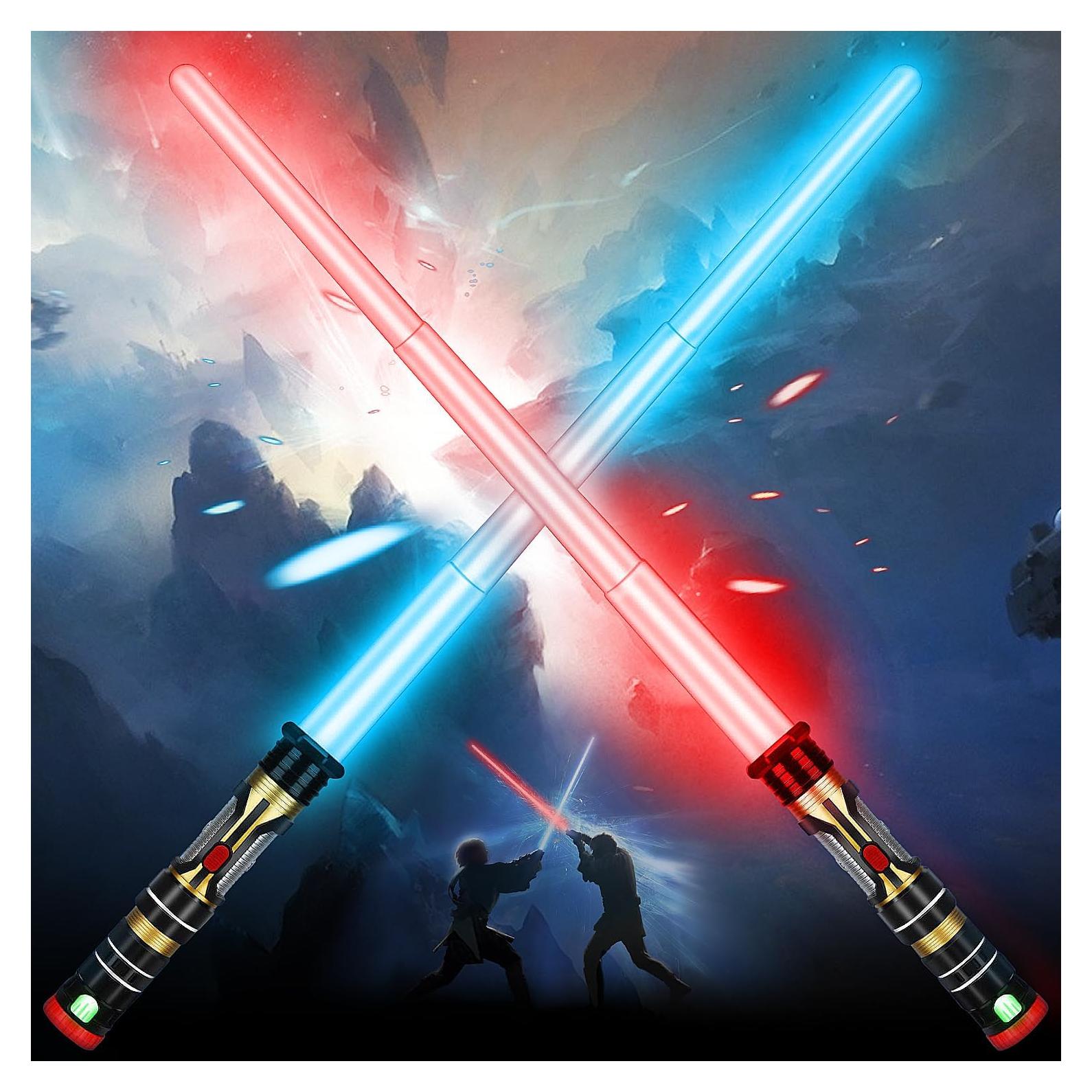 Sable Iluminado AuntyFey 2 Paquete LED para Niños y Adultos