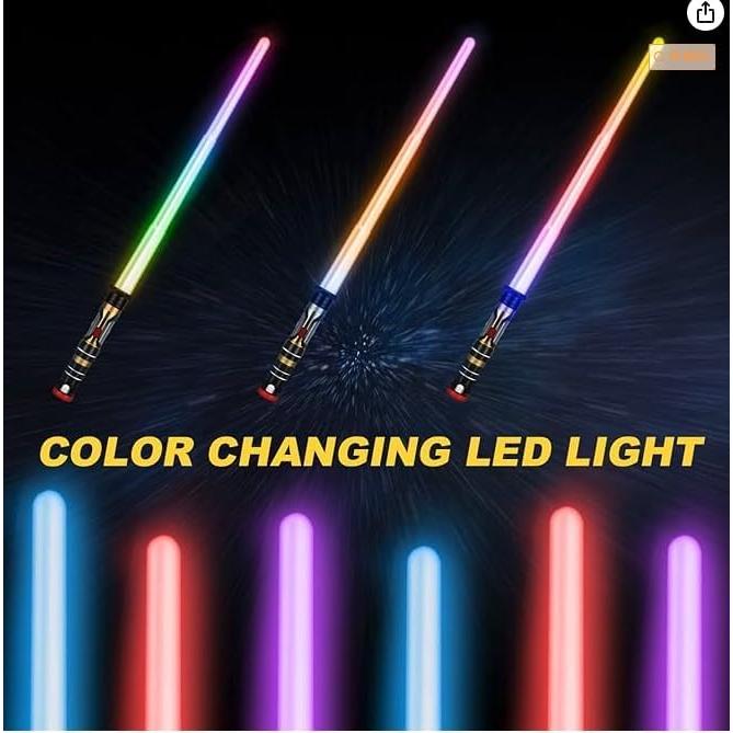 Sable Iluminado AuntyFey 2 Paquete LED para Niños y Adultos