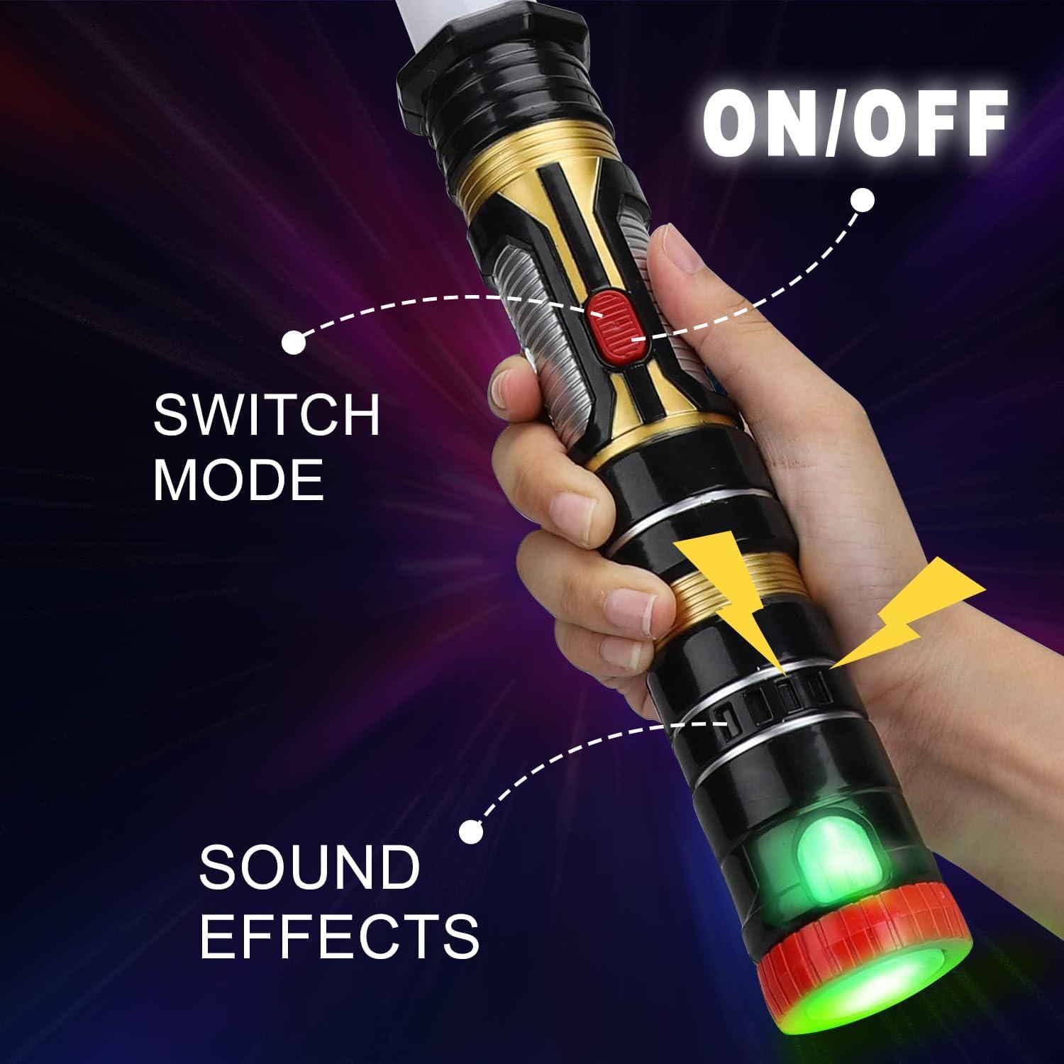 Sable Iluminado AuntyFey 2 Paquete LED para Niños y Adultos