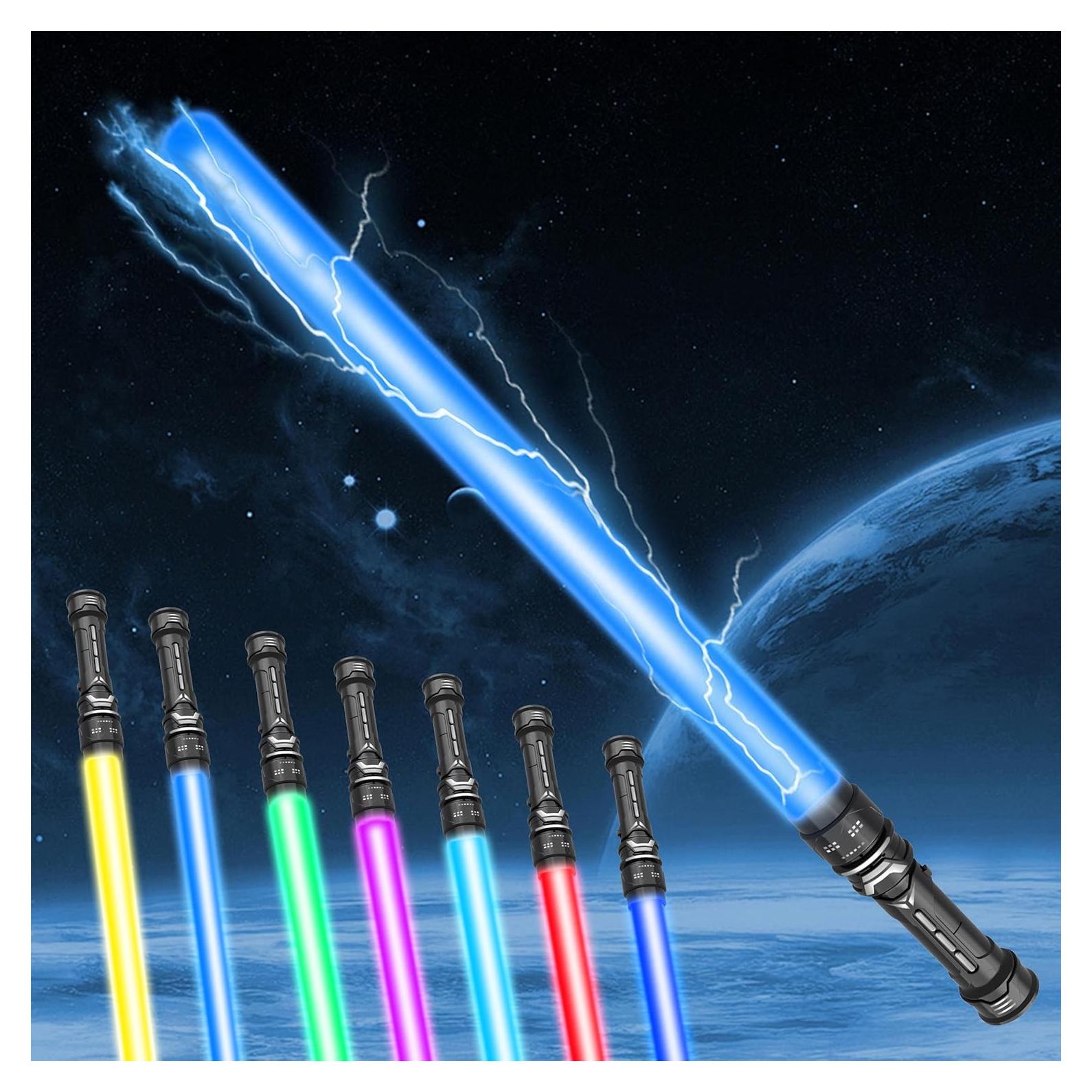 Espadas de Luz Retráctiles LED Yuhui - 2 Paquetes 7 Colores