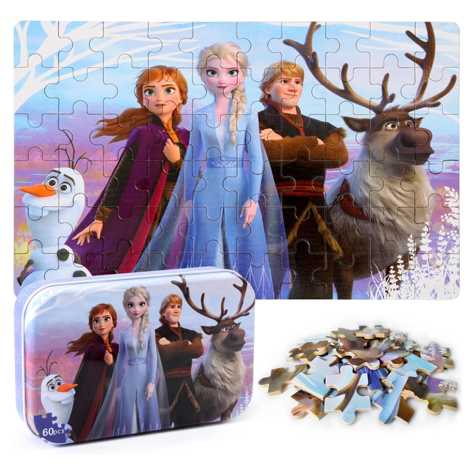 Rompecabezas Infantil 60 Piezas MZZOTOY Caja Metal 4-8 Años