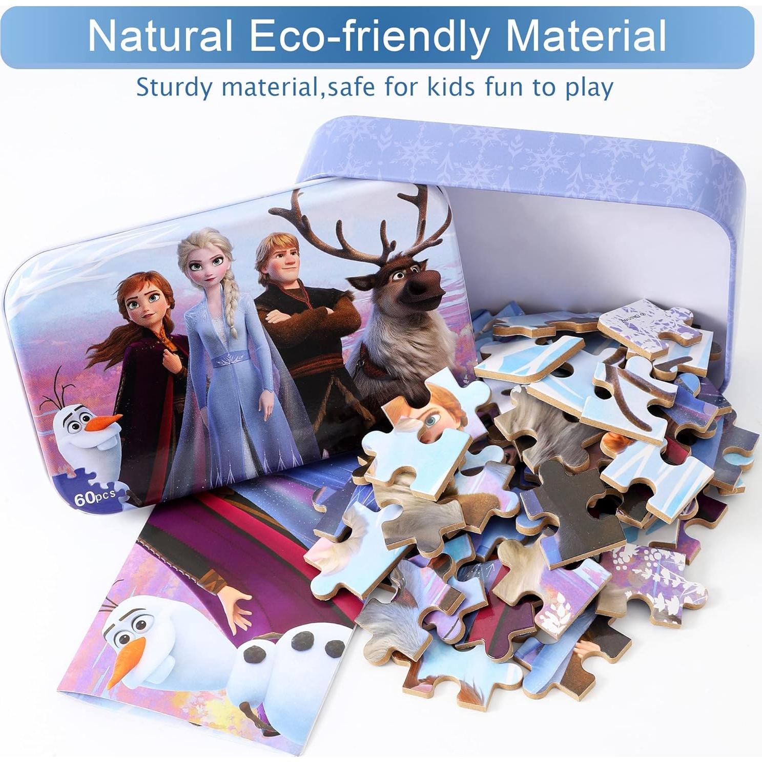 Rompecabezas Infantil 60 Piezas MZZOTOY Caja Metal 4-8 Años