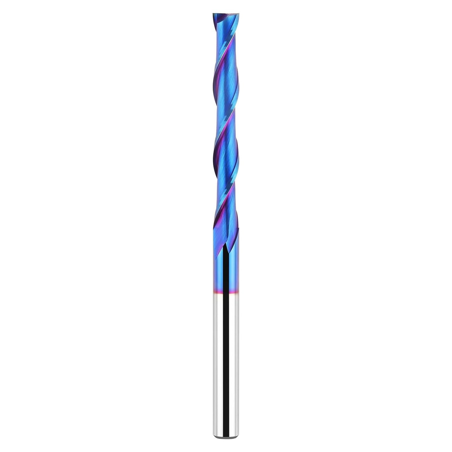 Fresa Router Espiral EANOSIC 10,16 cm Carburo Nano Azul