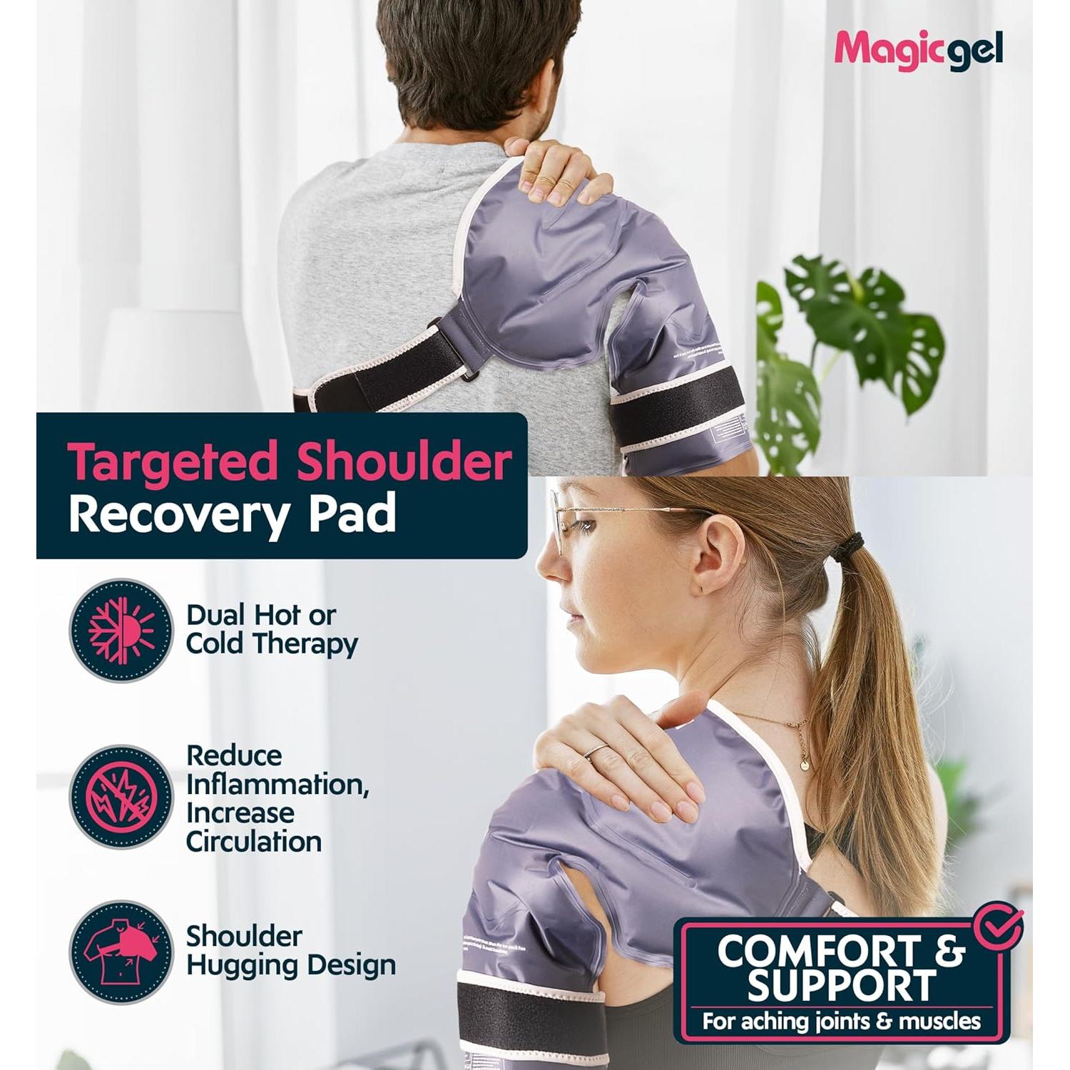 Funda de Hielo para Hombro Magic Gel - Reutilizable y Ajustable