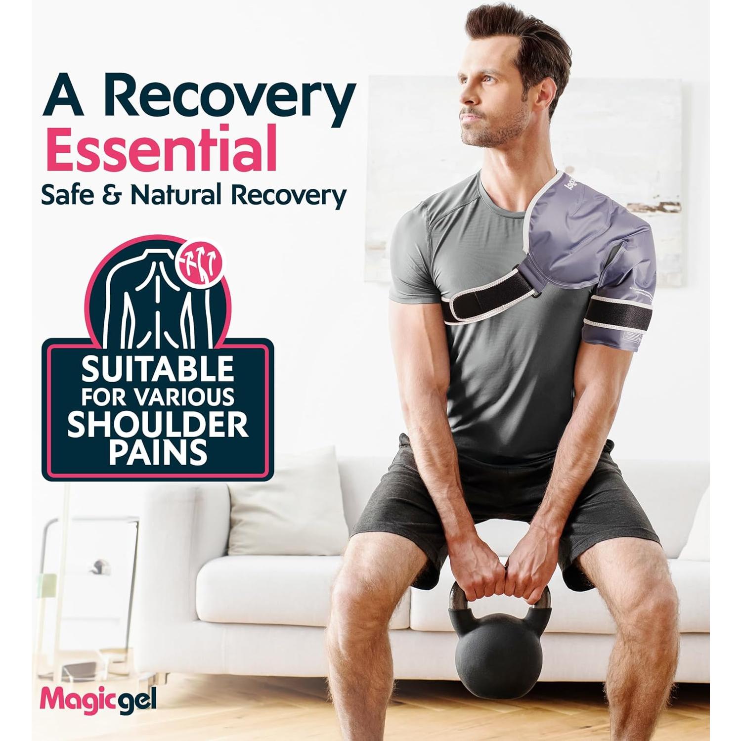 Funda de Hielo para Hombro Magic Gel - Reutilizable y Ajustable