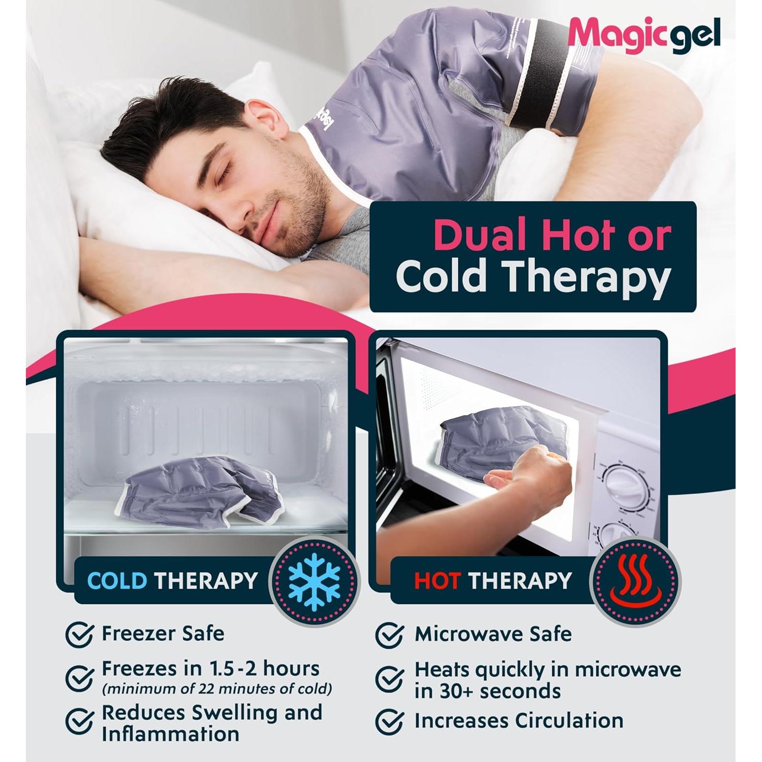 Funda de Hielo para Hombro Magic Gel - Reutilizable y Ajustable