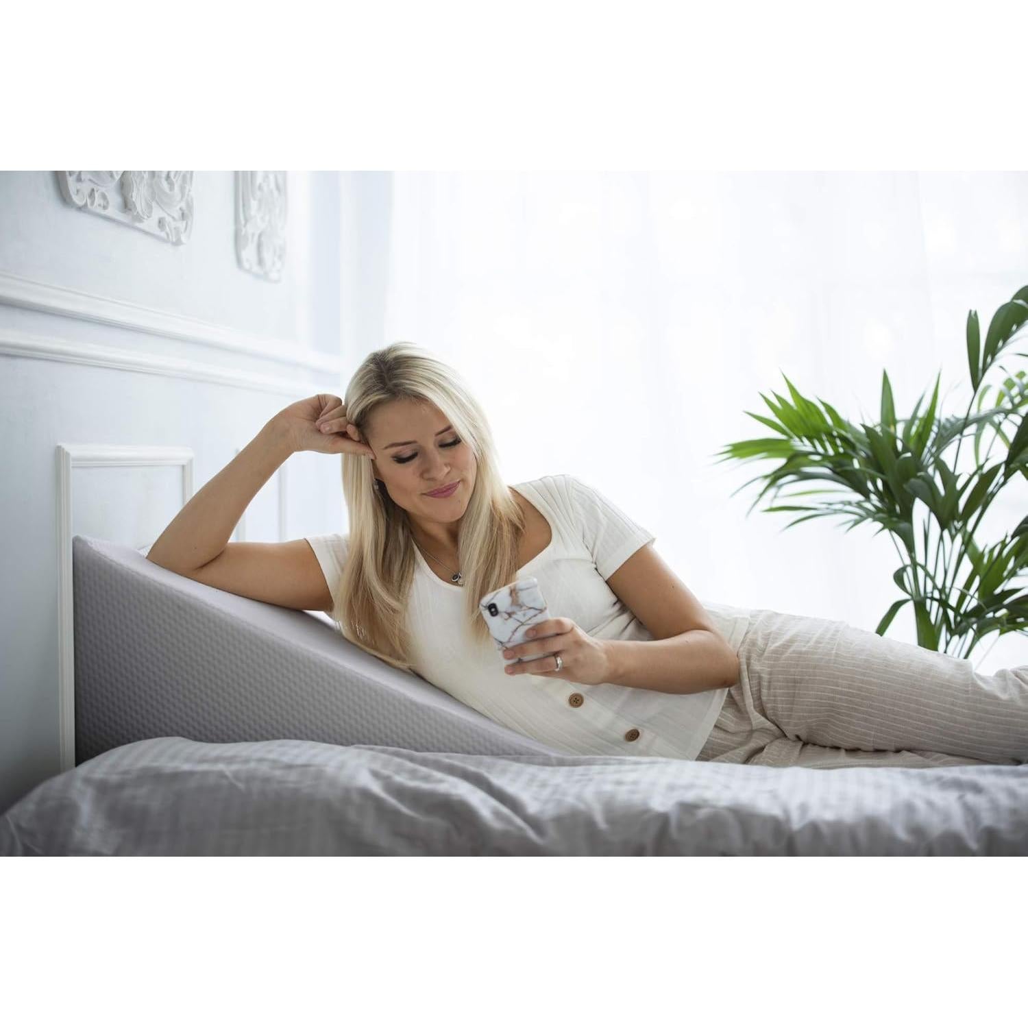 Funda de Almohada Cuña PlanetofBamboo 63.5x61 cm Viscosa Bambú